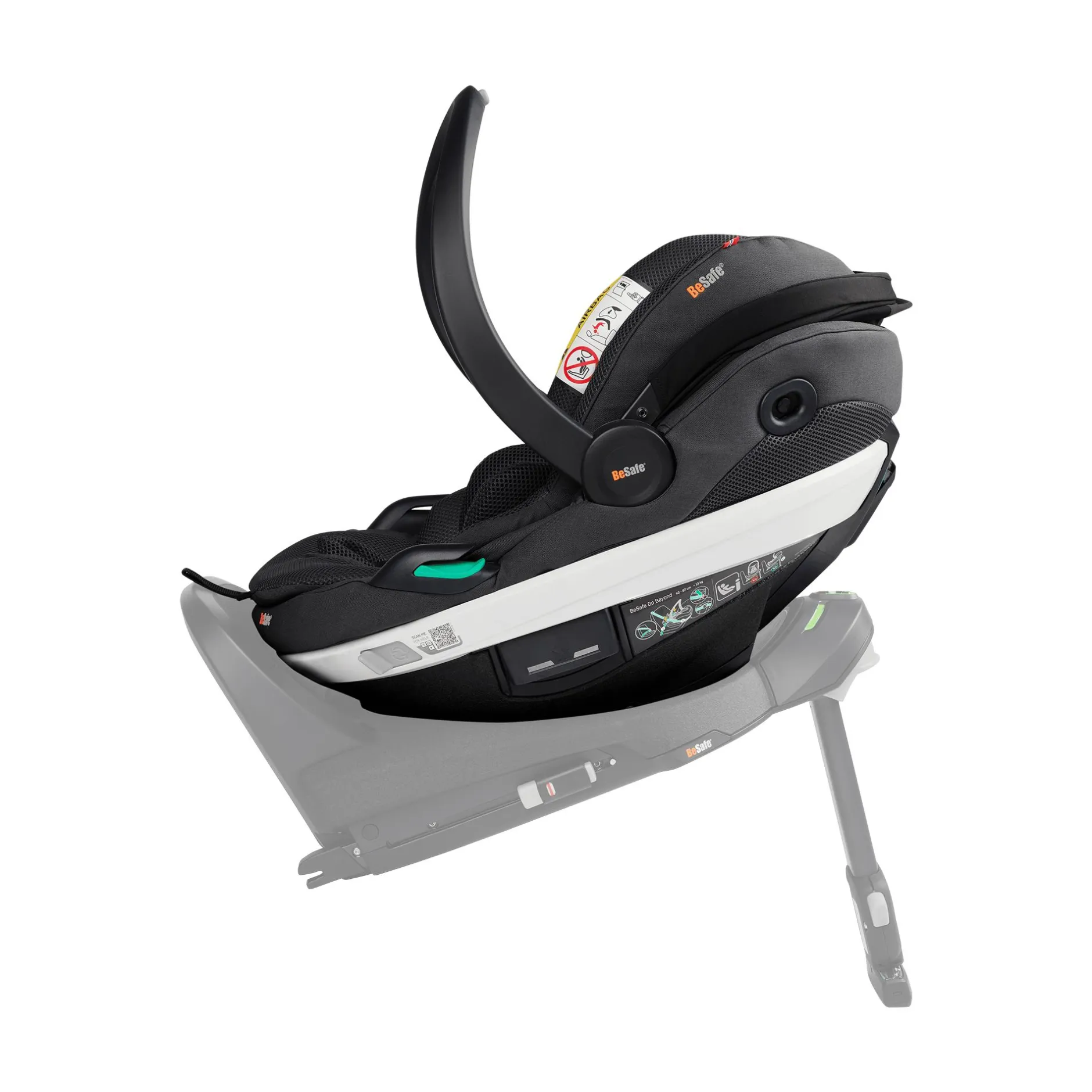 BeSafe Go Beyond Anthracite Mesh*Kinder Babyschalen 0-13 Kg, Gruppe 0+