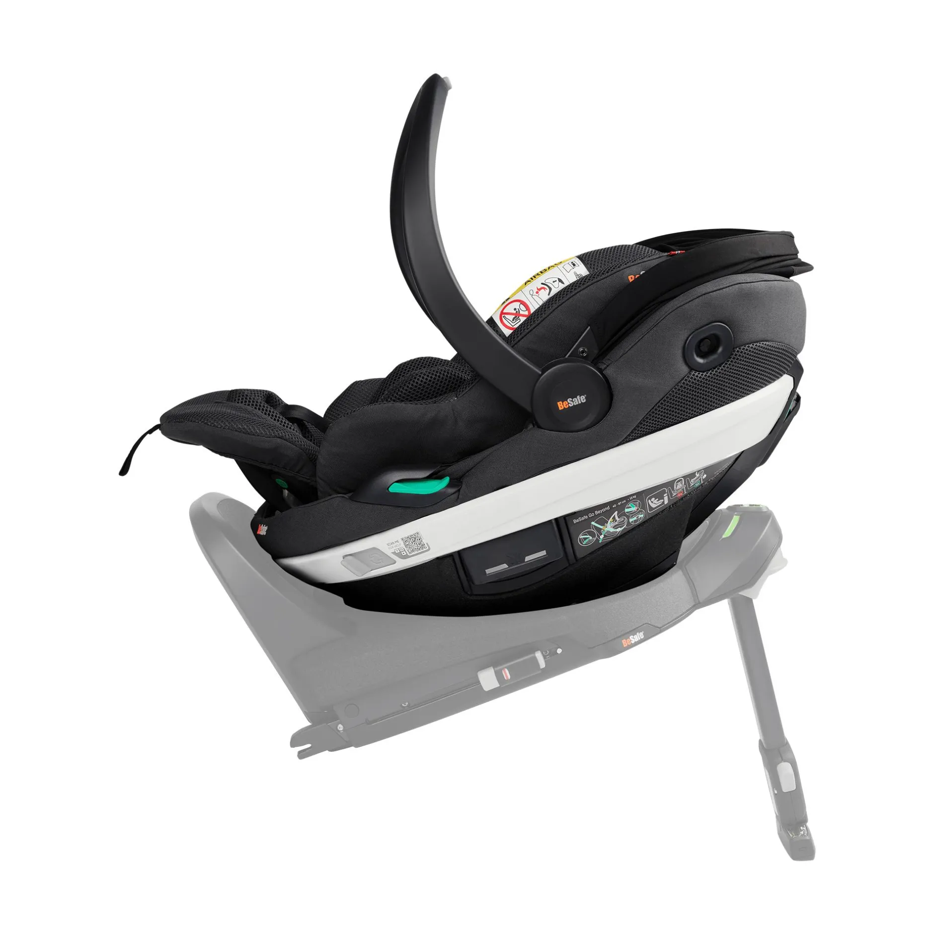 BeSafe Go Beyond Anthracite Mesh*Kinder Babyschalen 0-13 Kg, Gruppe 0+