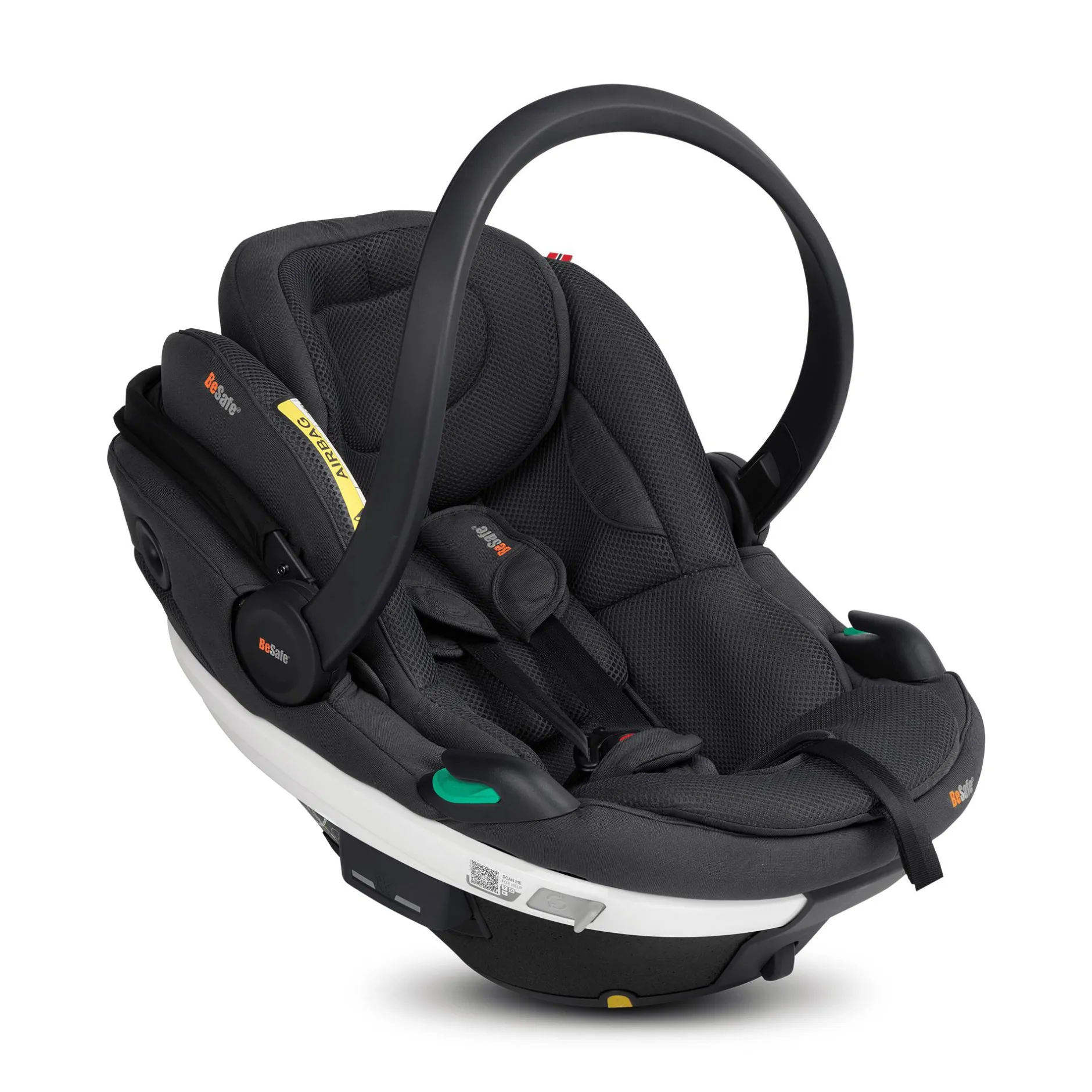 BeSafe Go Beyond Anthracite Mesh*Kinder Babyschalen 0-13 Kg, Gruppe 0+