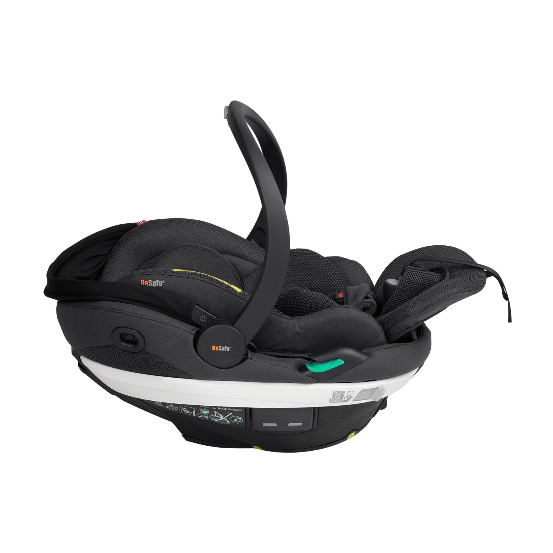 BeSafe Go Beyond Anthracite Mesh*Kinder Babyschalen 0-13 Kg, Gruppe 0+