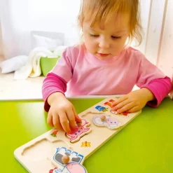 HABA Greifpuzzle - Bauernhof Tierkinder*Kinder Holzspielzeug|Lernspielzeug