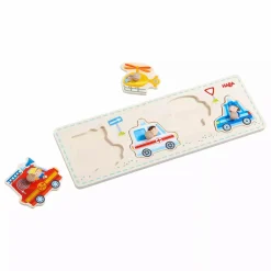 HABA Greifpuzzle - Einsatzfahrzeuge*Kinder Lernspielzeug|Holzspielzeug