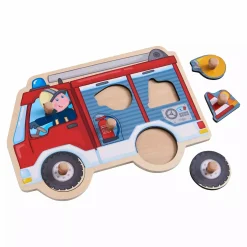 HABA Greifpuzzle - Feuerwehrauto*Kinder Lernspielzeug|Holzspielzeug