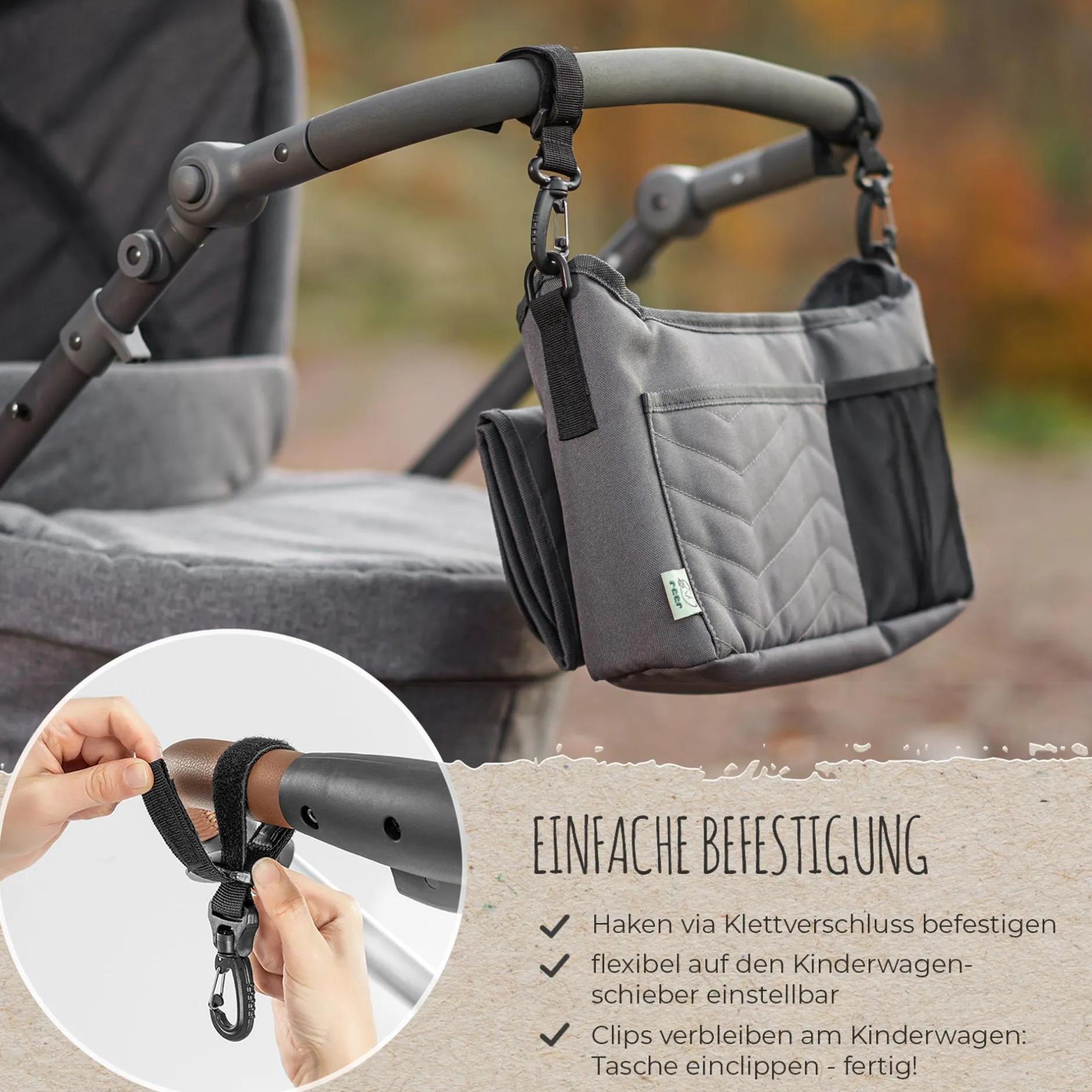 reer Growing Kinderwagen-Organizer*Kinder Kinderwagen Zubehör