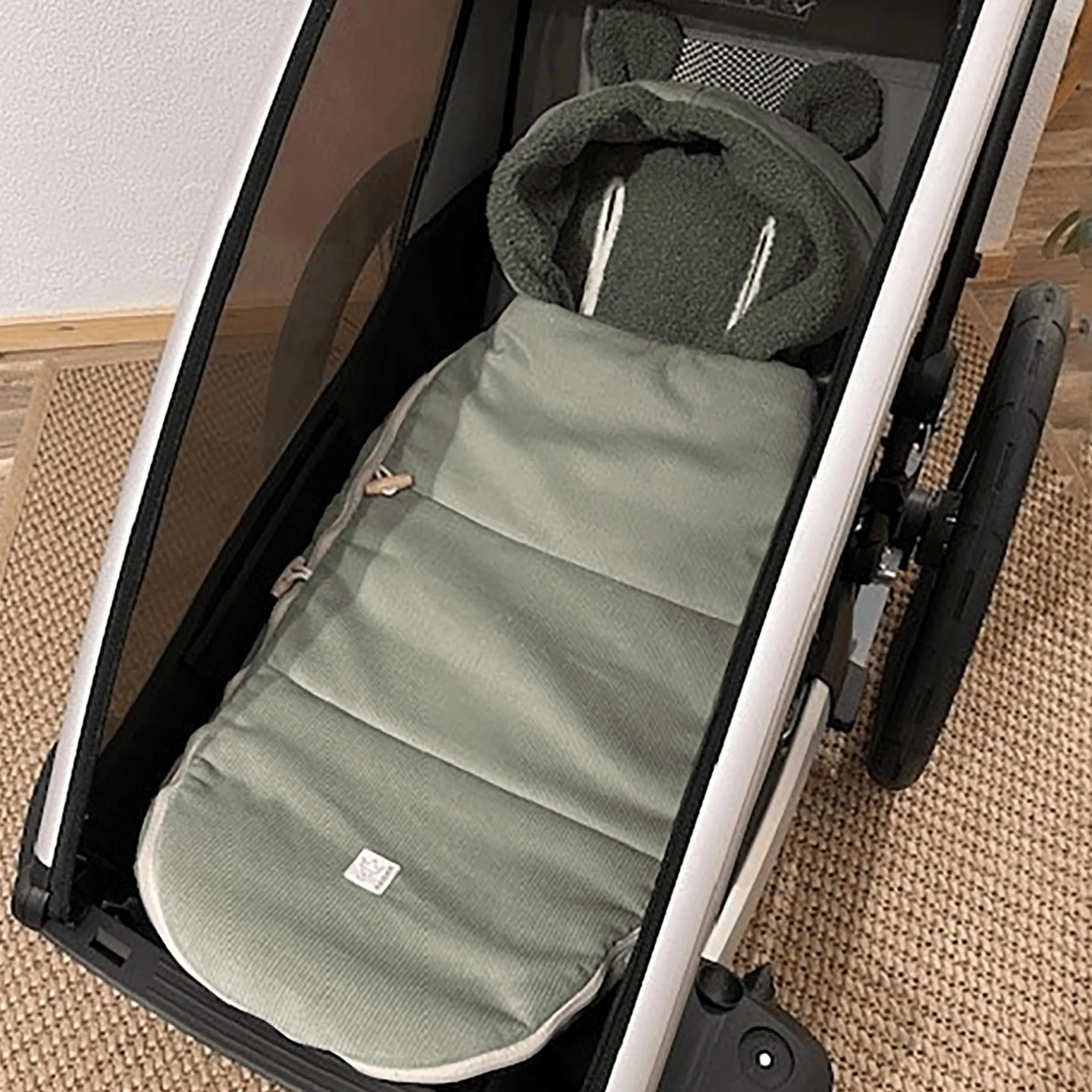 KAISER HAU KEA Fleece Fußsack Mineral Green*Kinder Kinderwagen Zubehör