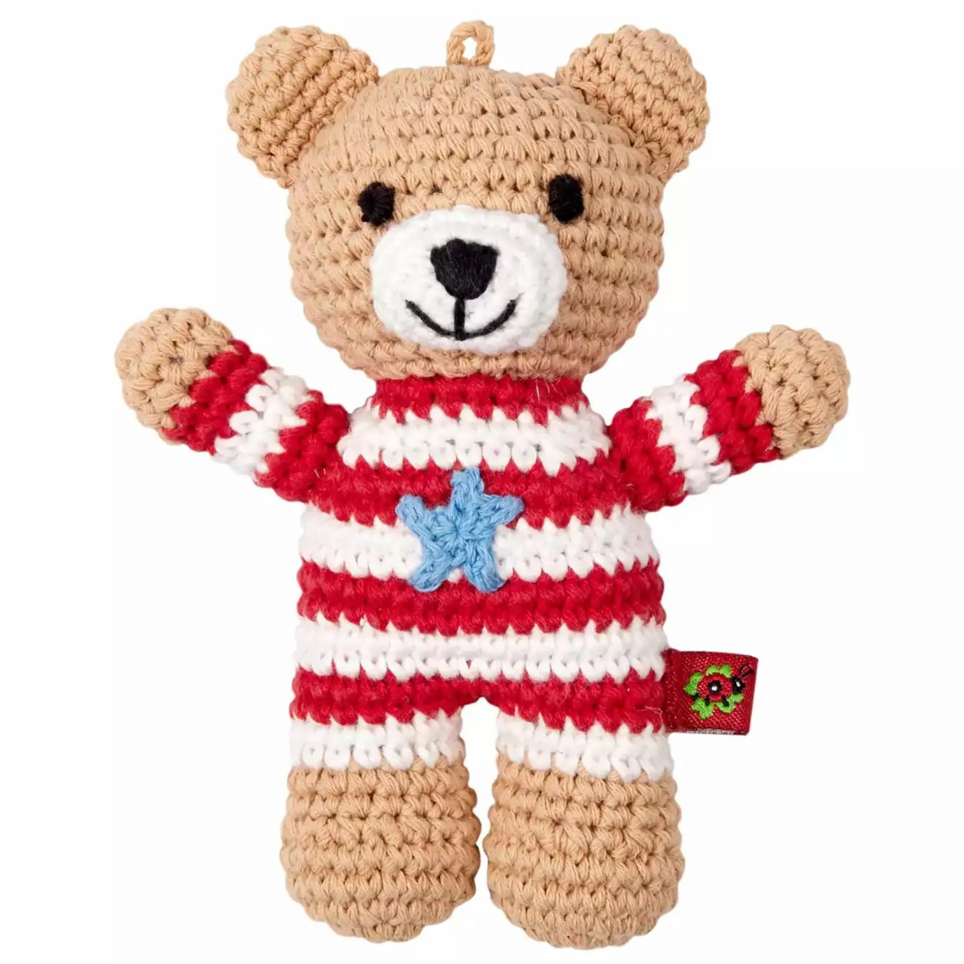 DIE SPIEGELBURG Häkel-Rassel Teddy* Rasseln & Greiflinge