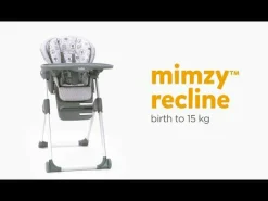 Joie signature Hochstuhl Mimzy Recline ABC Charcoal* Klapphochstühle
