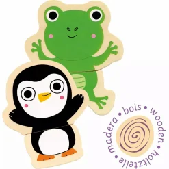 DJECO Holz Magnete Coucou*Kinder Holzspielzeug|Spielzeug Ab 2 Jahre