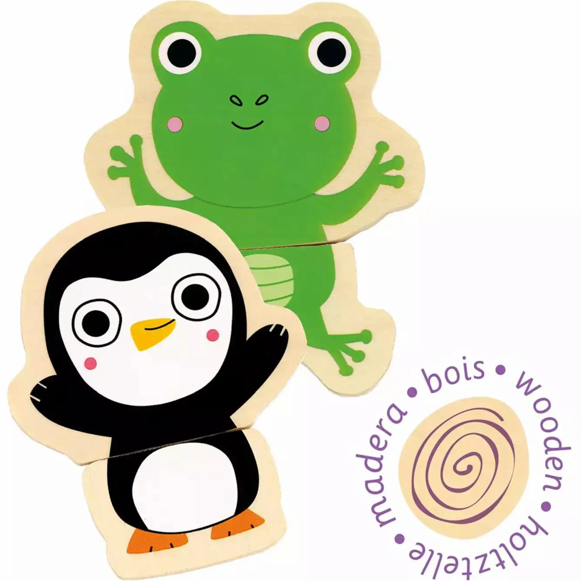 DJECO Holz Magnete Coucou*Kinder Holzspielzeug|Spielzeug Ab 2 Jahre