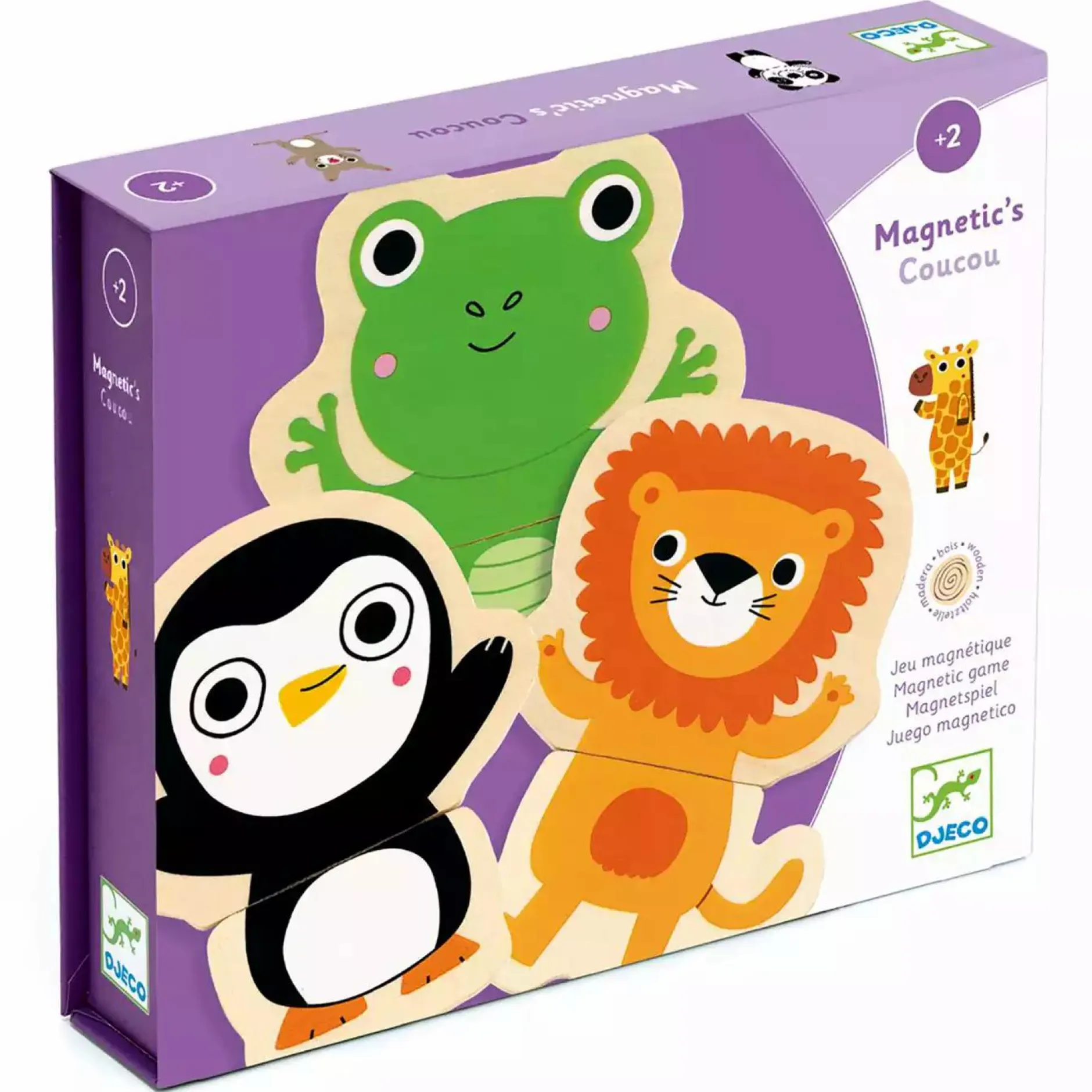 DJECO Holz Magnete Coucou*Kinder Holzspielzeug|Spielzeug Ab 2 Jahre