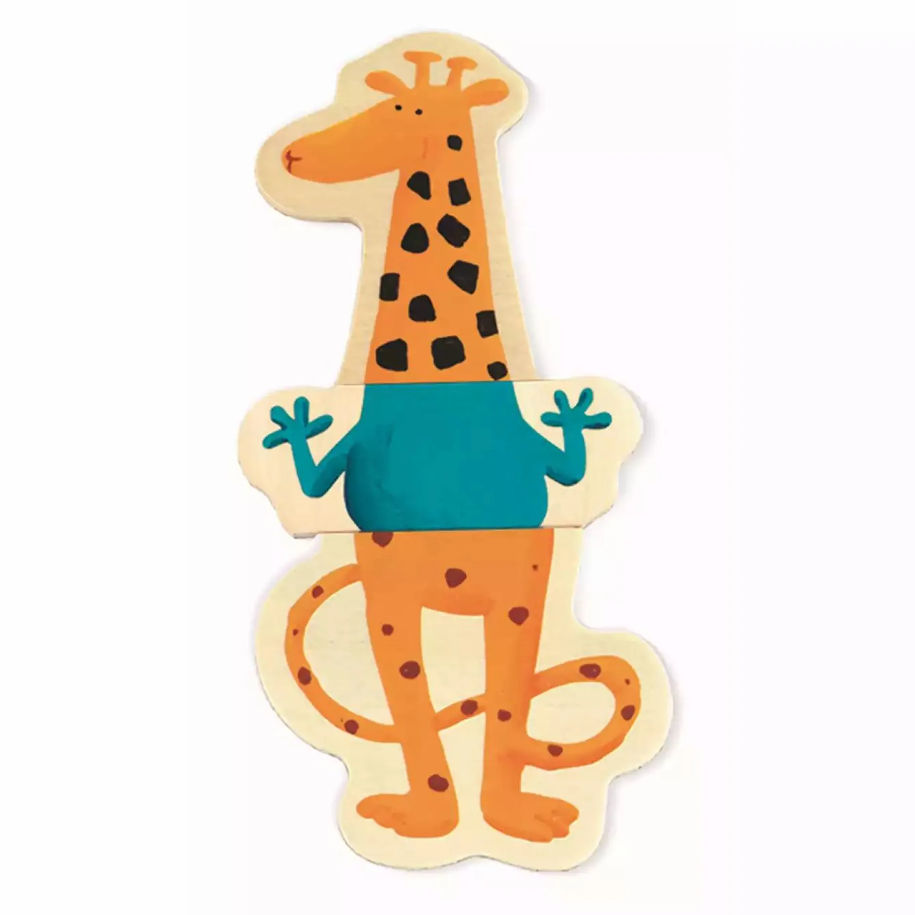 DJECO Holz Magnete Crazy*Kinder Holzspielzeug|Spielzeug Ab 2 Jahre