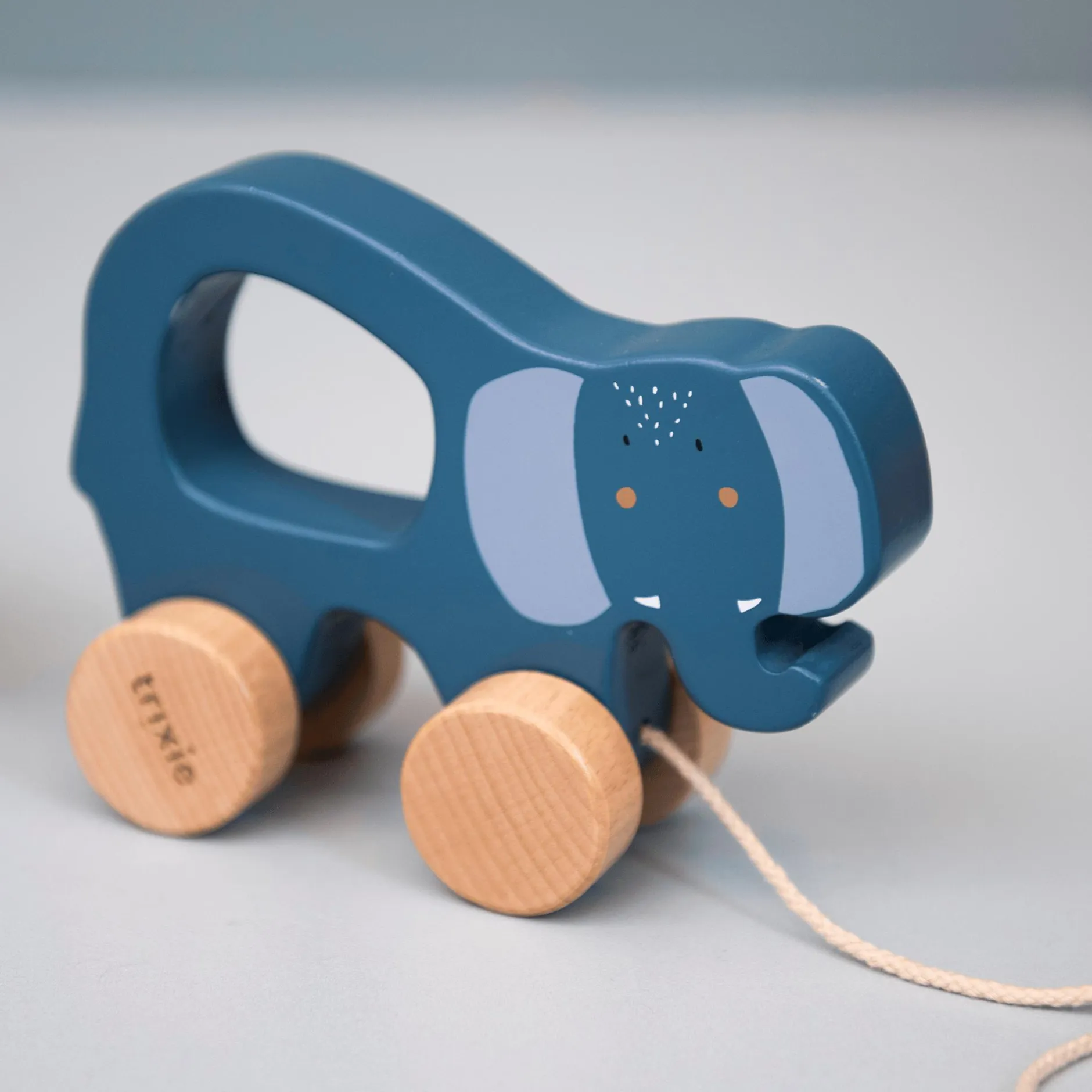 trixie Holz Nachziehtier Mrs. Elephant*Kinder Holzspielzeug