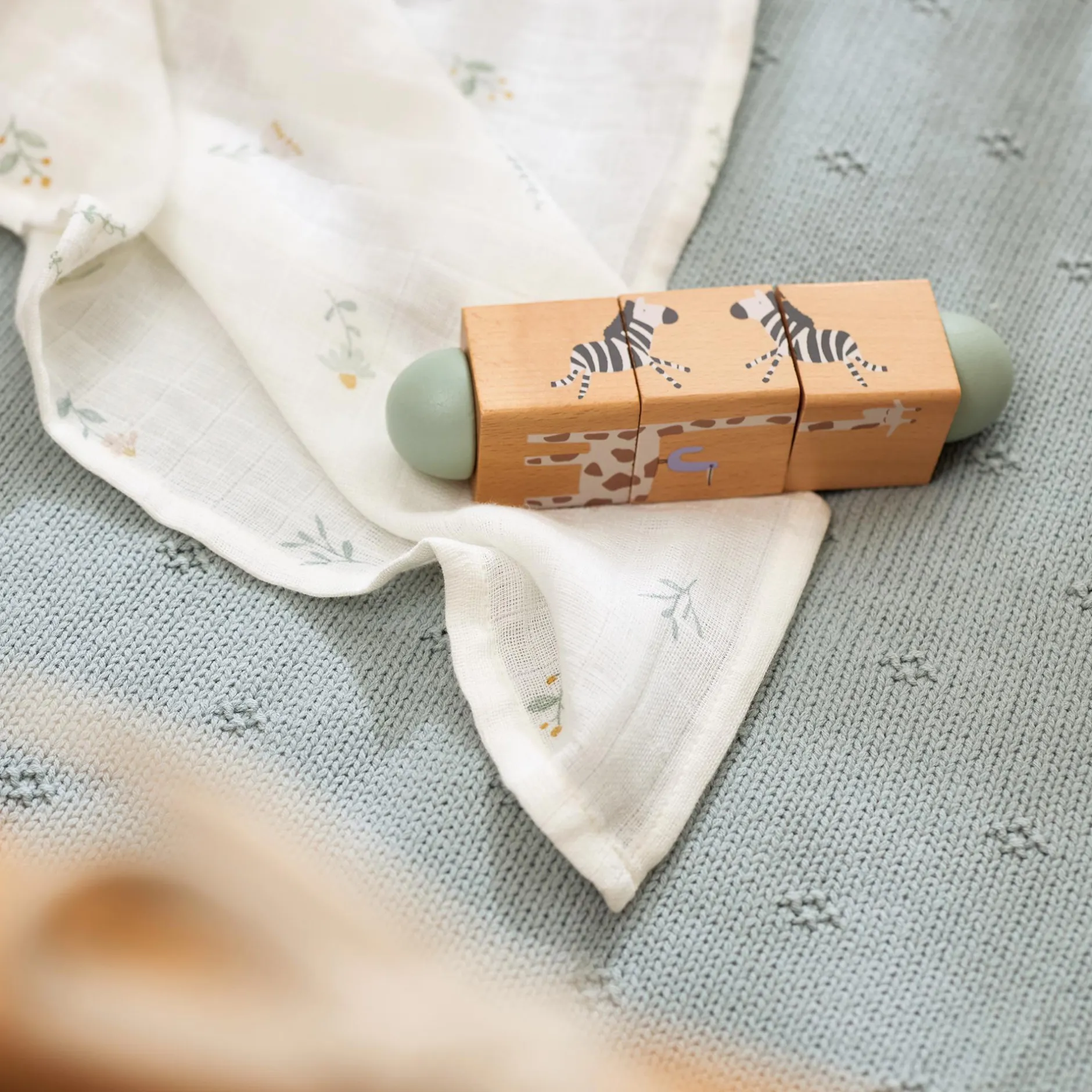jollein Holz-Drehpuzzle Jungle Jambo*Kinder Holzspielzeug