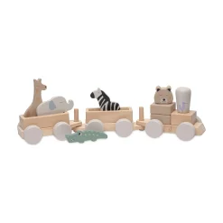 jollein Holzeisenbahn Jungle Jambo*Kinder Holzspielzeug