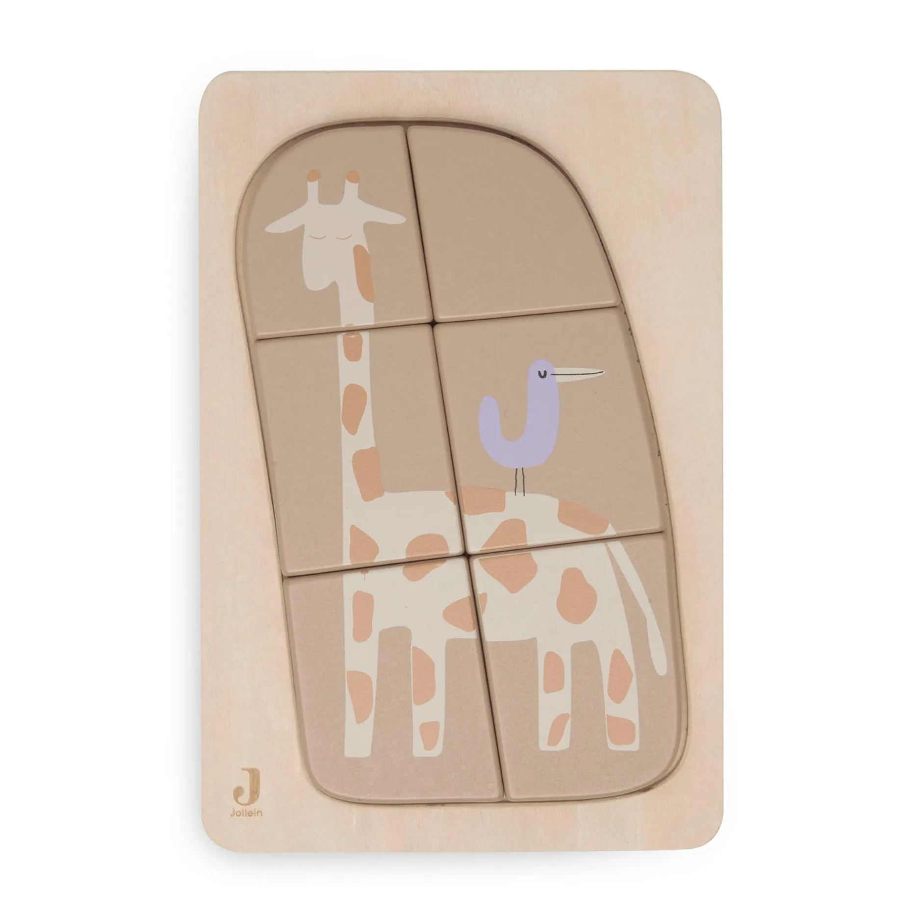 jollein Holzpuzzle Jungle Jambo Giraffe*Kinder Lernspielzeug|Holzspielzeug