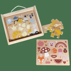KINDSGUT Holzpuzzle-Set Farben*Kinder Lernspielzeug|Holzspielzeug
