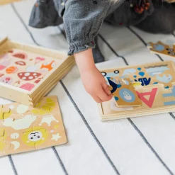 KINDSGUT Holzpuzzle-Set Farben*Kinder Lernspielzeug|Holzspielzeug