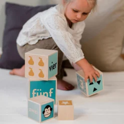 KINDSGUT Holz-Stapelturm*Kinder Lernspielzeug|Holzspielzeug
