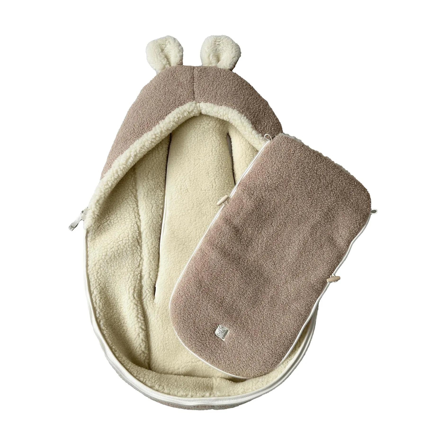 KAISER HUKKY Babyschalen Fußsack Warm Sand*Kinder Kindersitz Zubehör