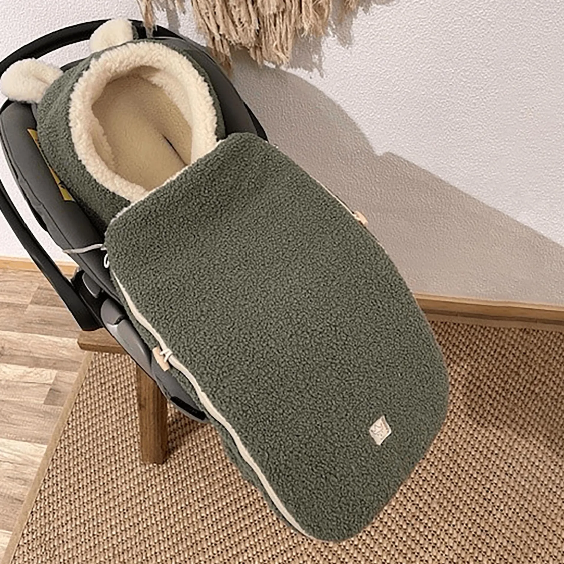 KAISER HUKKY Babyschalen Fußsack Mineral Green*Kinder Kindersitz Zubehör