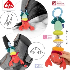 fehn Hummer mit Vibration*Kinder Kinderwagen Zubehör|Rasseln & Greiflinge