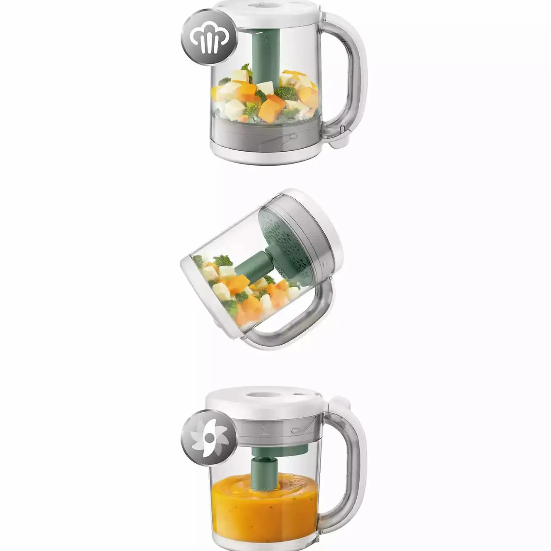 PHILIPS AVENT 4-in-1 Babynahrungszubereiter SCF885/01* Babykostwärmer