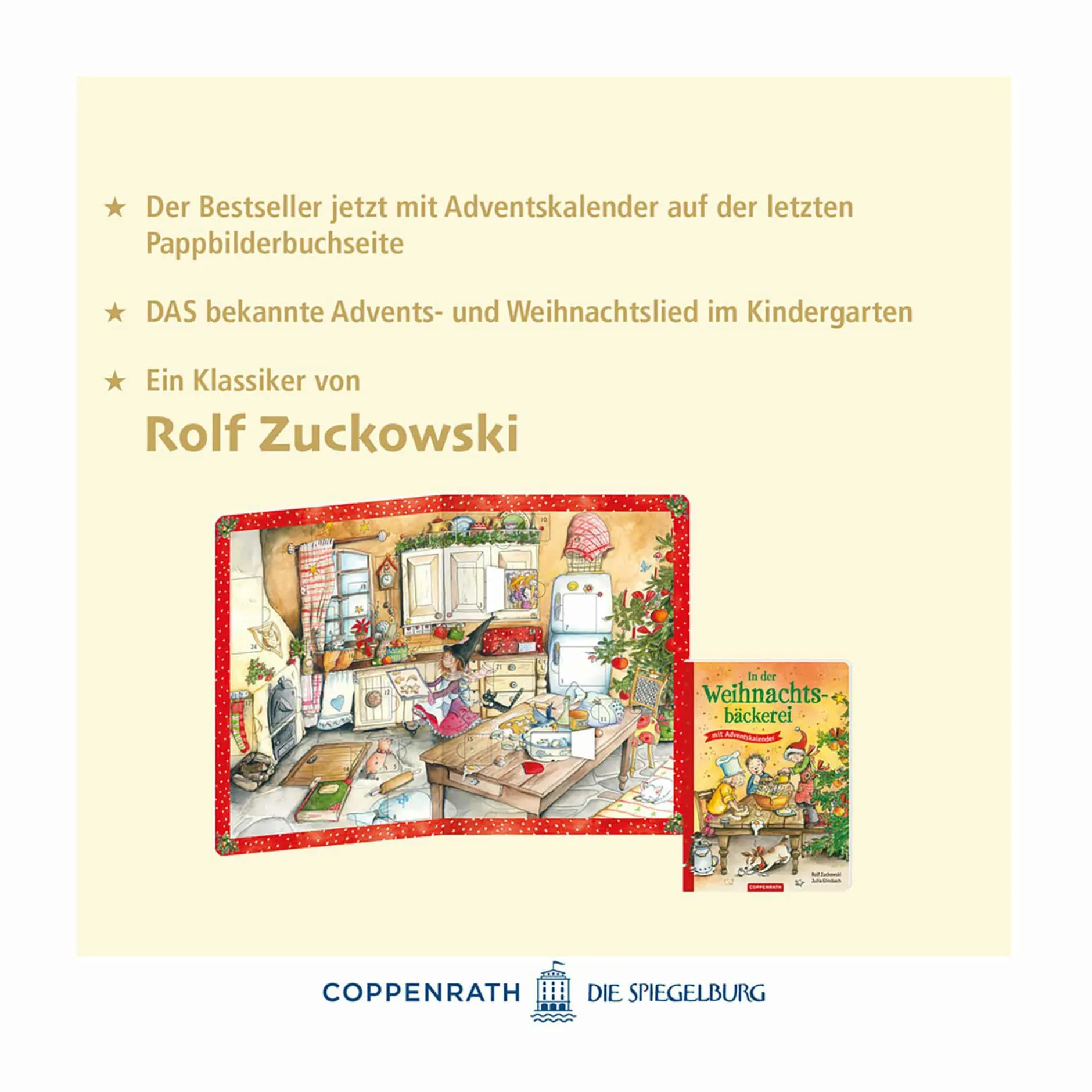 COPPENRATH In der Weihnachtsbäckerei – Buch mit Adventskalender*Kinder Kinderbücher