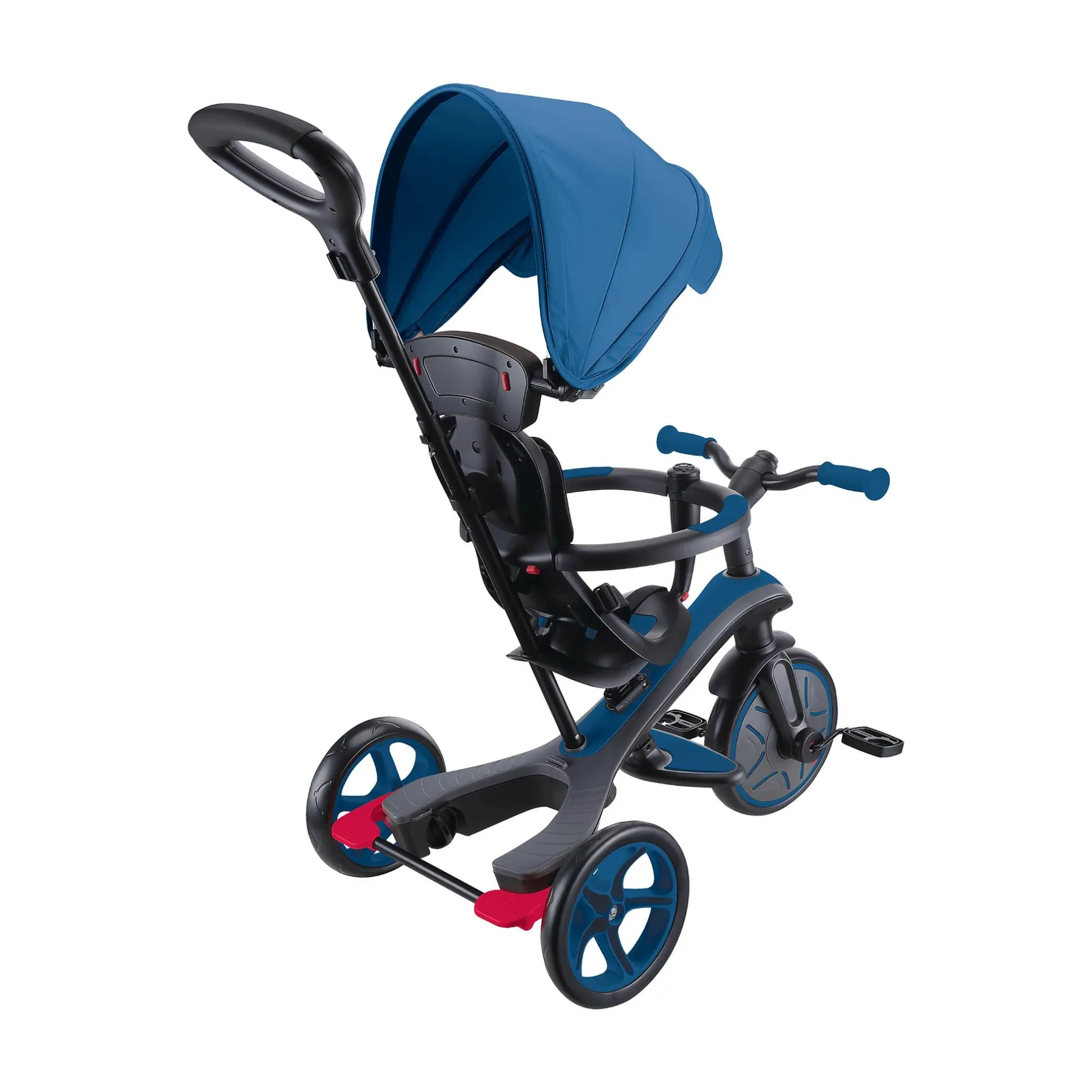 GLOBBER 4in1 Explorer Trike Blau*Kinder Kinderfahrzeuge