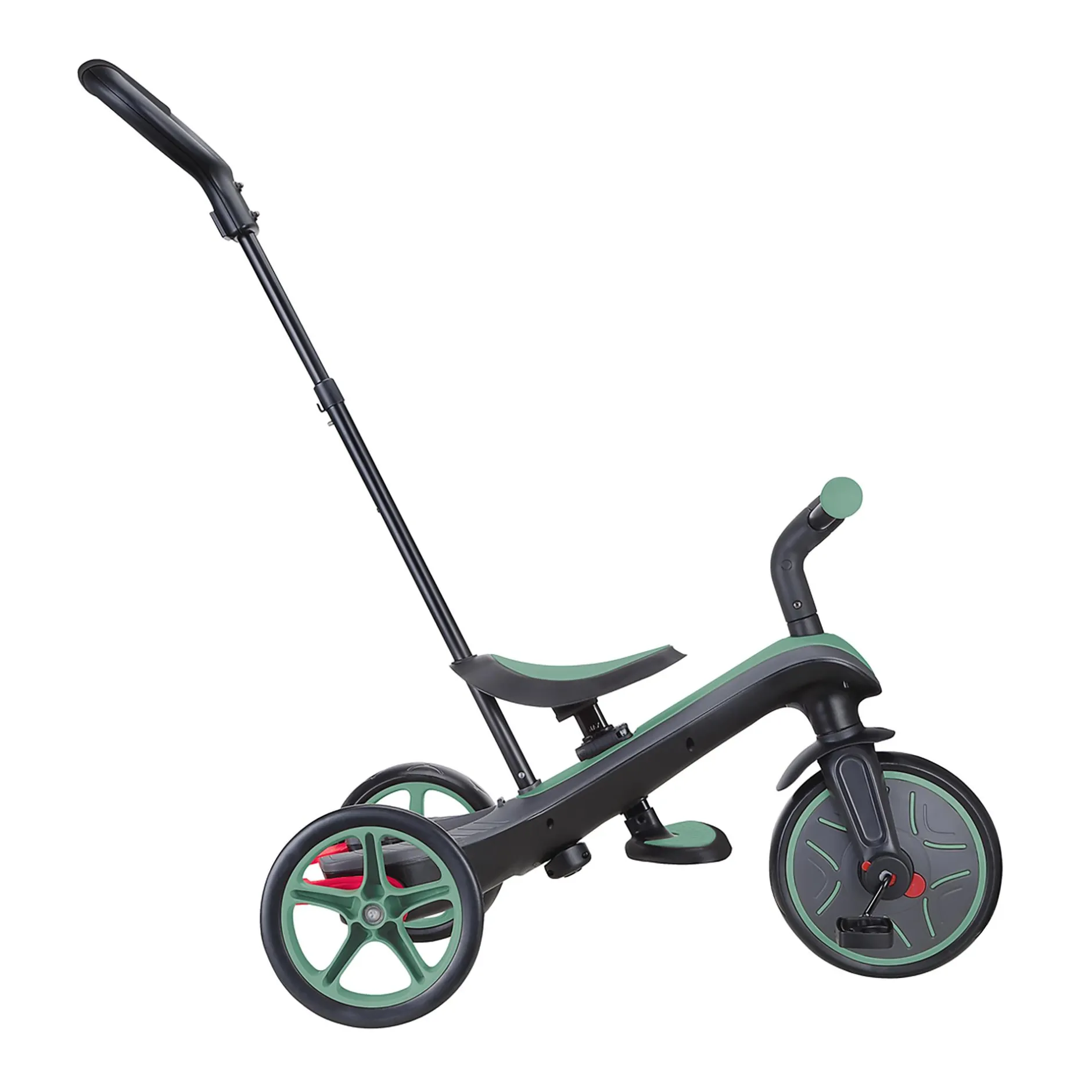 GLOBBER 4in1 Explorer Trike Olivgrün*Kinder Kinderfahrzeuge