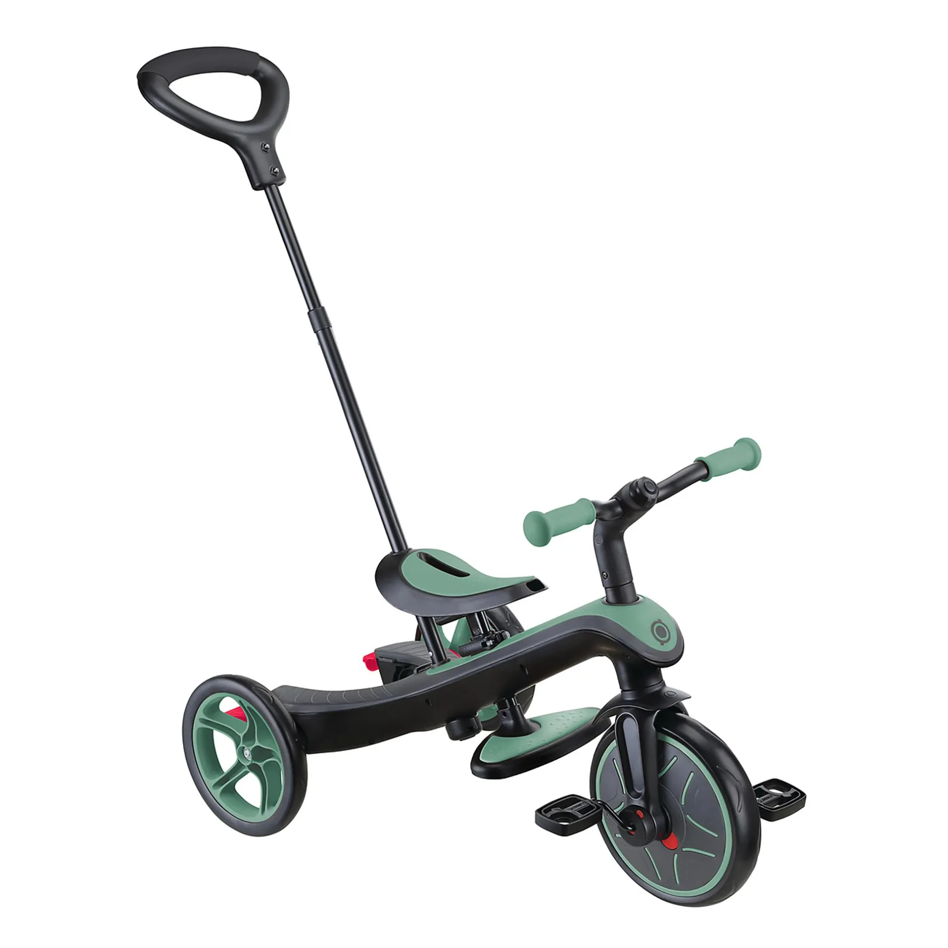 GLOBBER 4in1 Explorer Trike Olivgrün*Kinder Kinderfahrzeuge