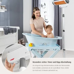 reer 2in1 FeelWell Wickeltisch-Wärmestrahler* Heizstrahler