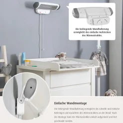reer 2in1 FeelWell Wickeltisch-Wärmestrahler* Heizstrahler