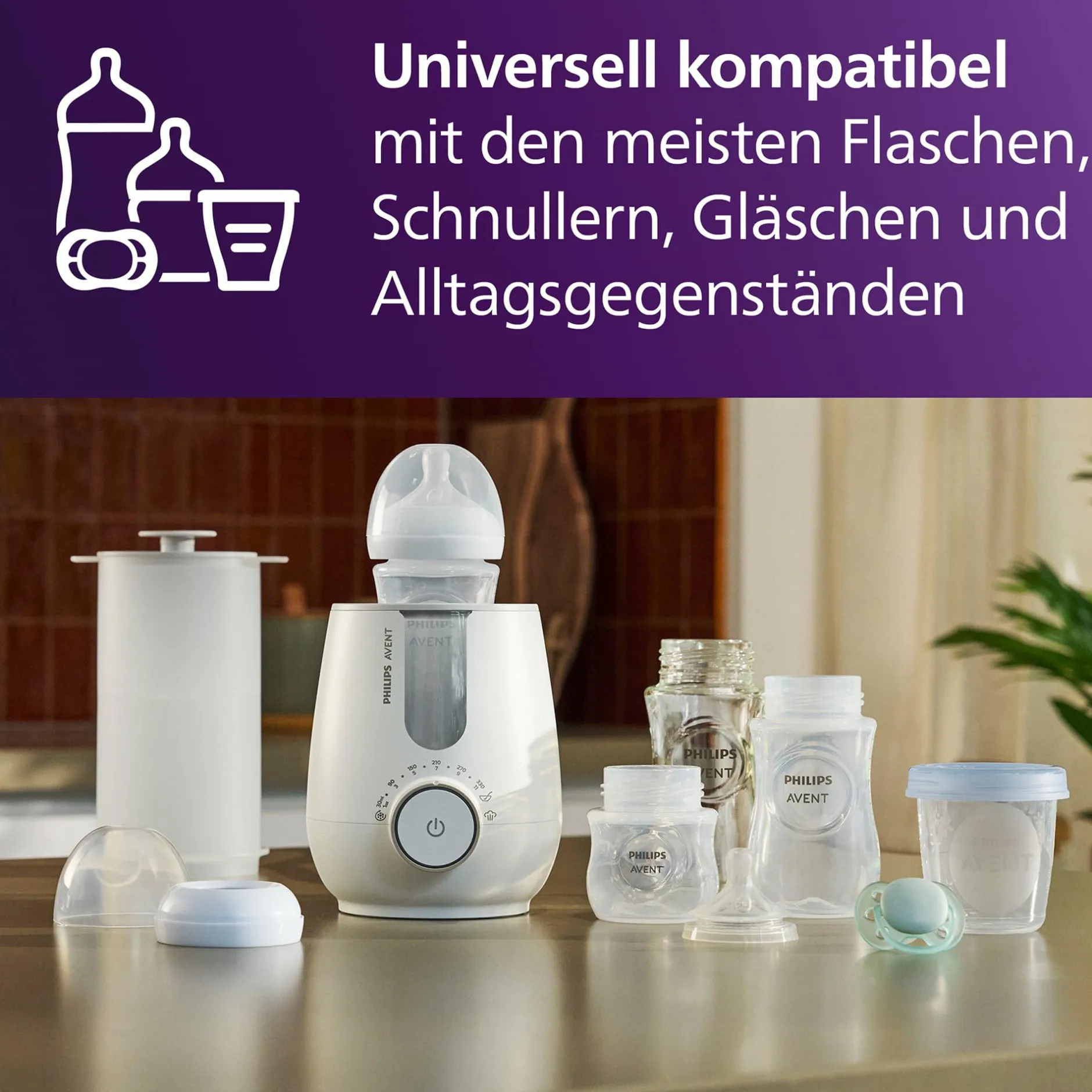 PHILIPS AVENT 2in1 Flaschenwärmer und Sterilisator* Babykostwärmer