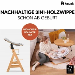 hauck 3in1-Holzwippe Eco* Wippen|Hochstuhl Zubehör