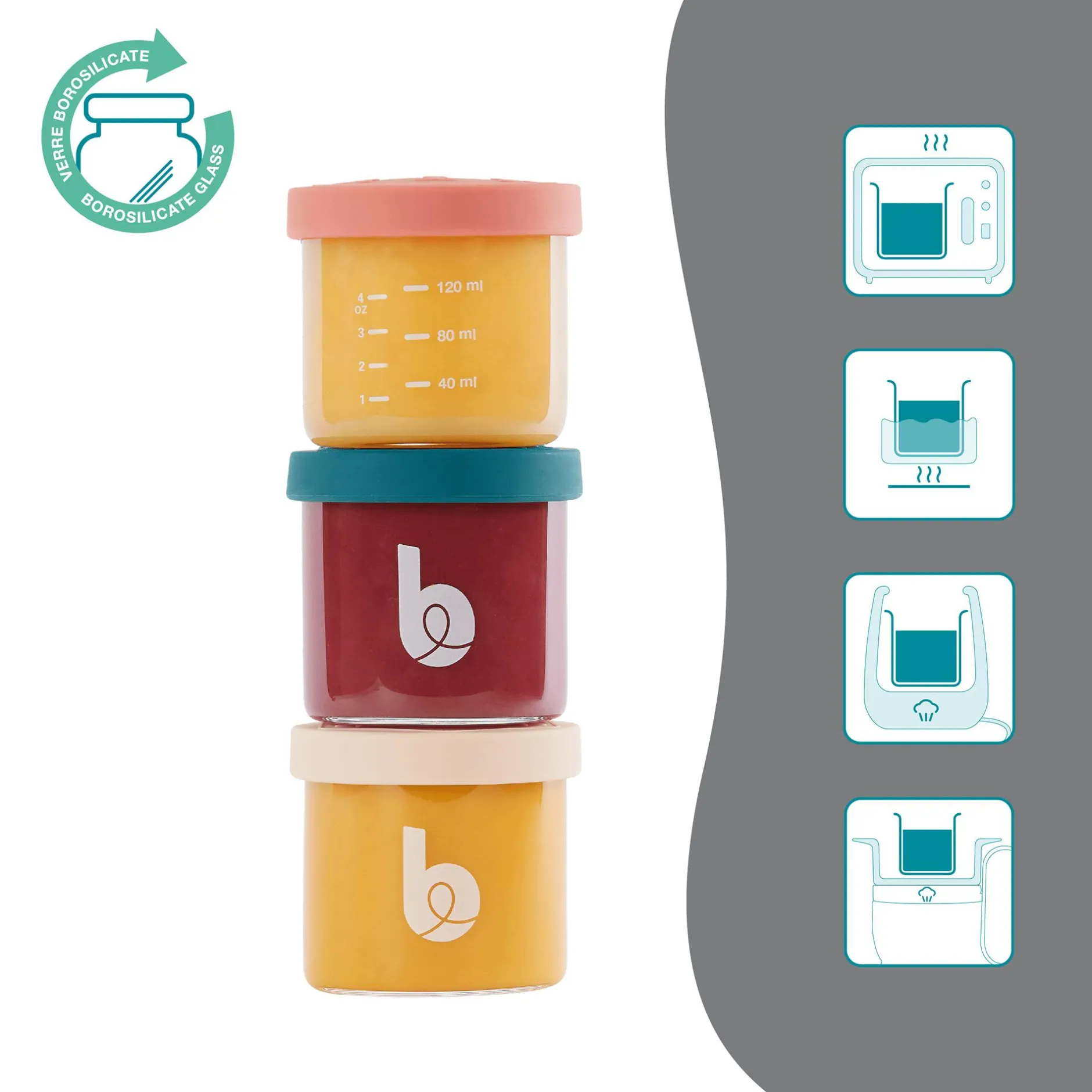 babymoov ISY BOWLS Aufbewahrungsgläser* Flaschen & Sauger