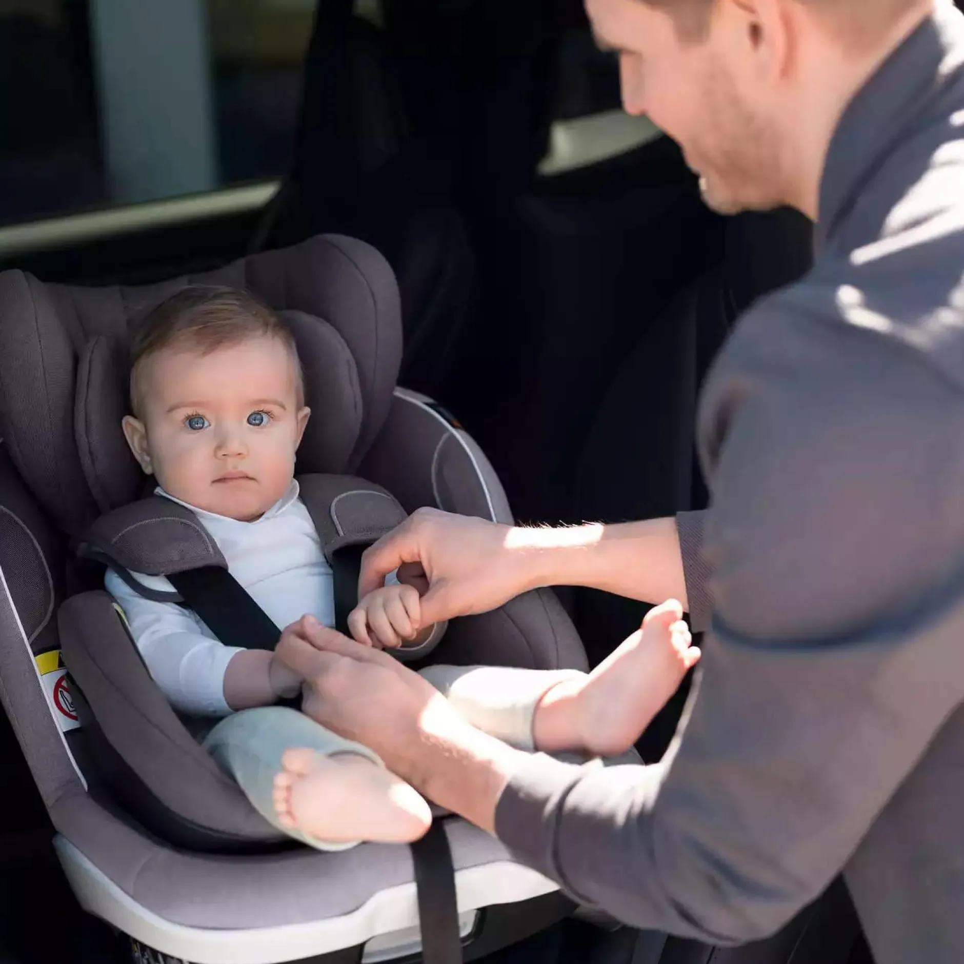 BeSafe iZi Twist B i-Size Metallic Mélange*Kinder Kindersitze Isofix|Reboarder 0-18 Kg, Gruppe 0+/1