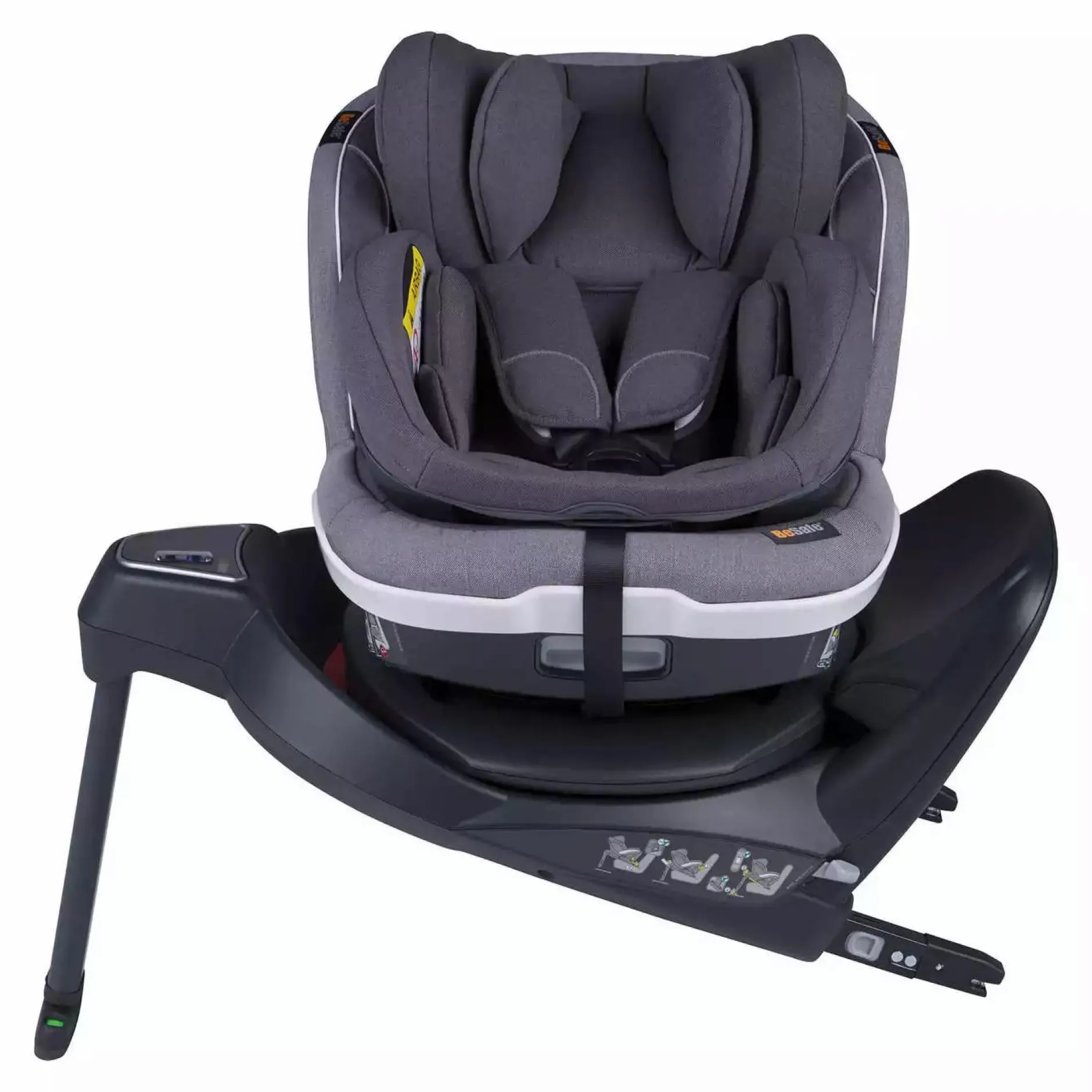 BeSafe iZi Twist B i-Size Metallic Mélange*Kinder Kindersitze Isofix|Reboarder 0-18 Kg, Gruppe 0+/1