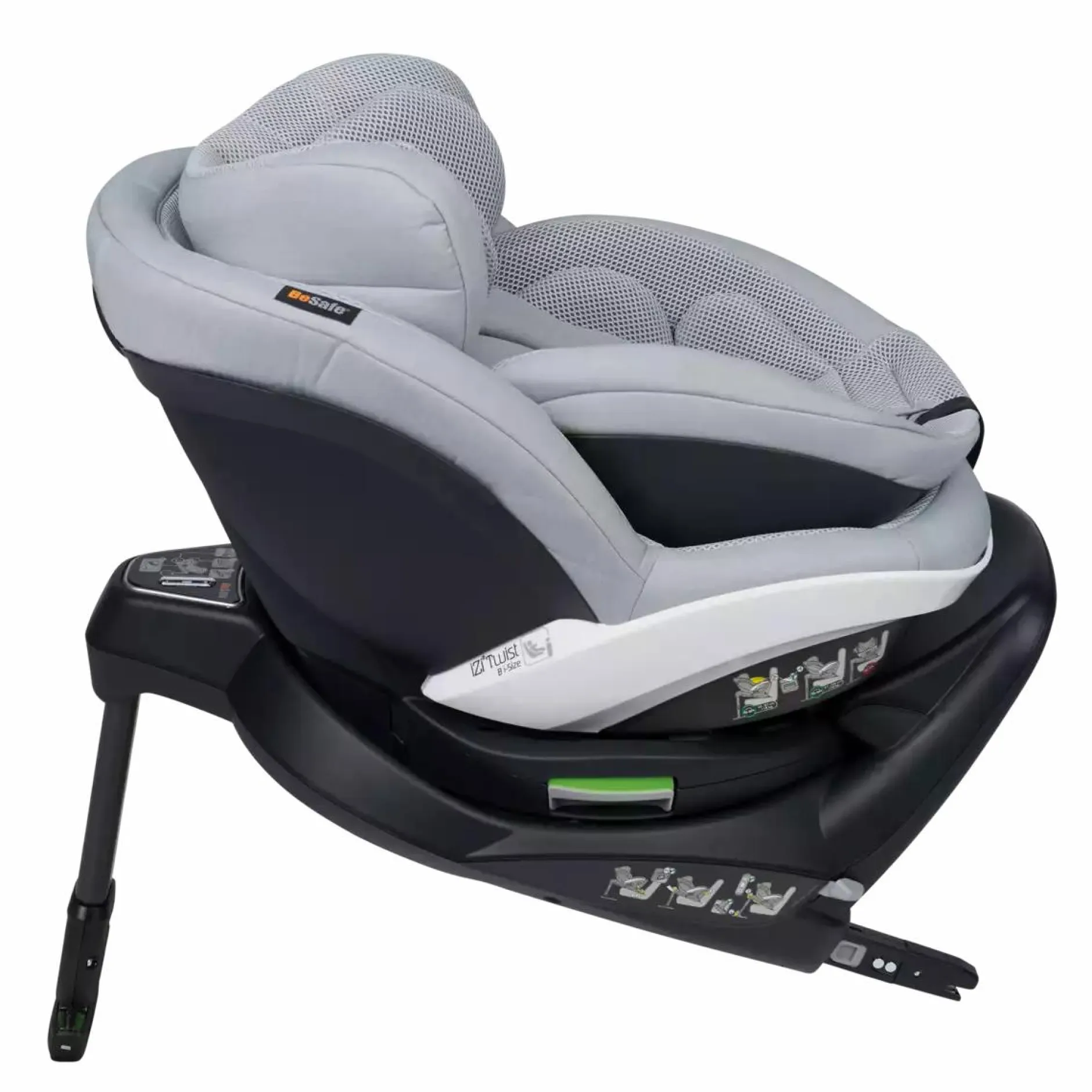 BeSafe iZi Twist B i-Size Peak Mesh*Kinder Kindersitze Isofix|Reboarder 0-18 Kg, Gruppe 0+/1