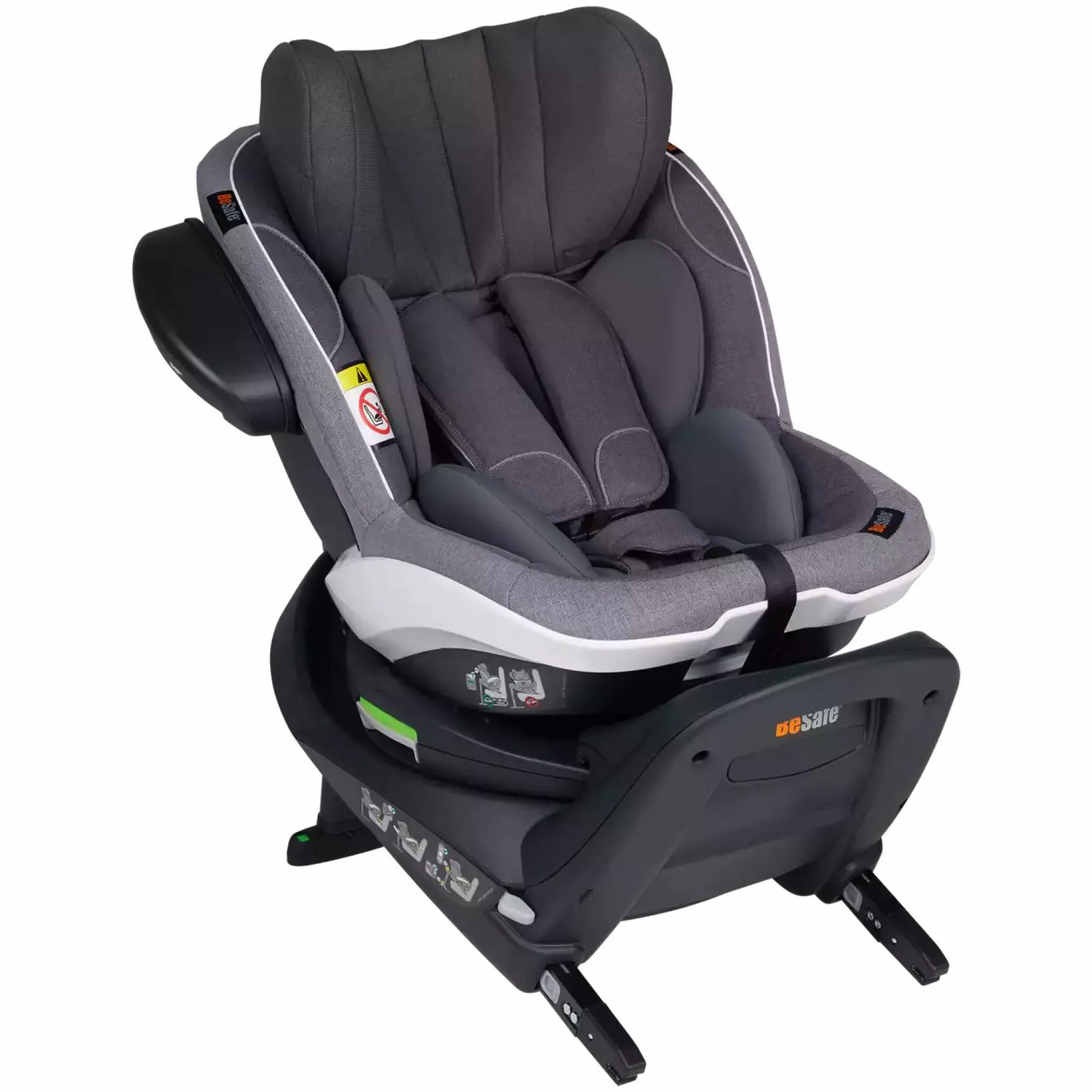 BeSafe iZi Twist i-Size Metallic Mélange*Kinder Kindersitze Isofix|Reboarder 0-18 Kg, Gruppe 0+/1