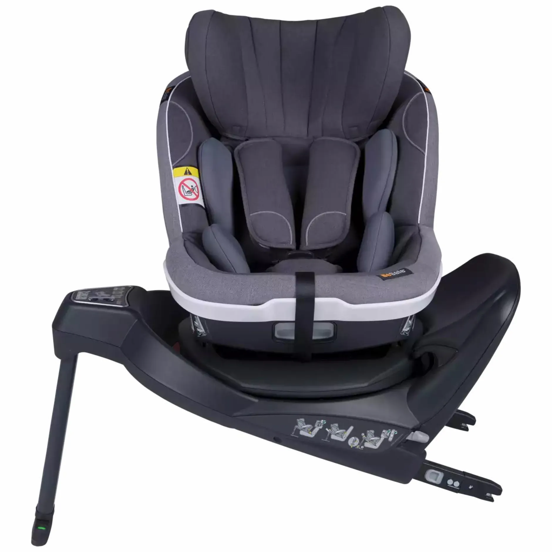 BeSafe iZi Twist i-Size Metallic Mélange*Kinder Kindersitze Isofix|Reboarder 0-18 Kg, Gruppe 0+/1