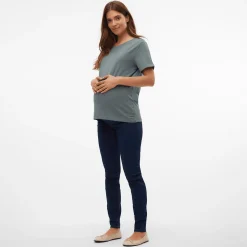 Mamalicious Jeggings Dark Blue Denim* Umstandshosen