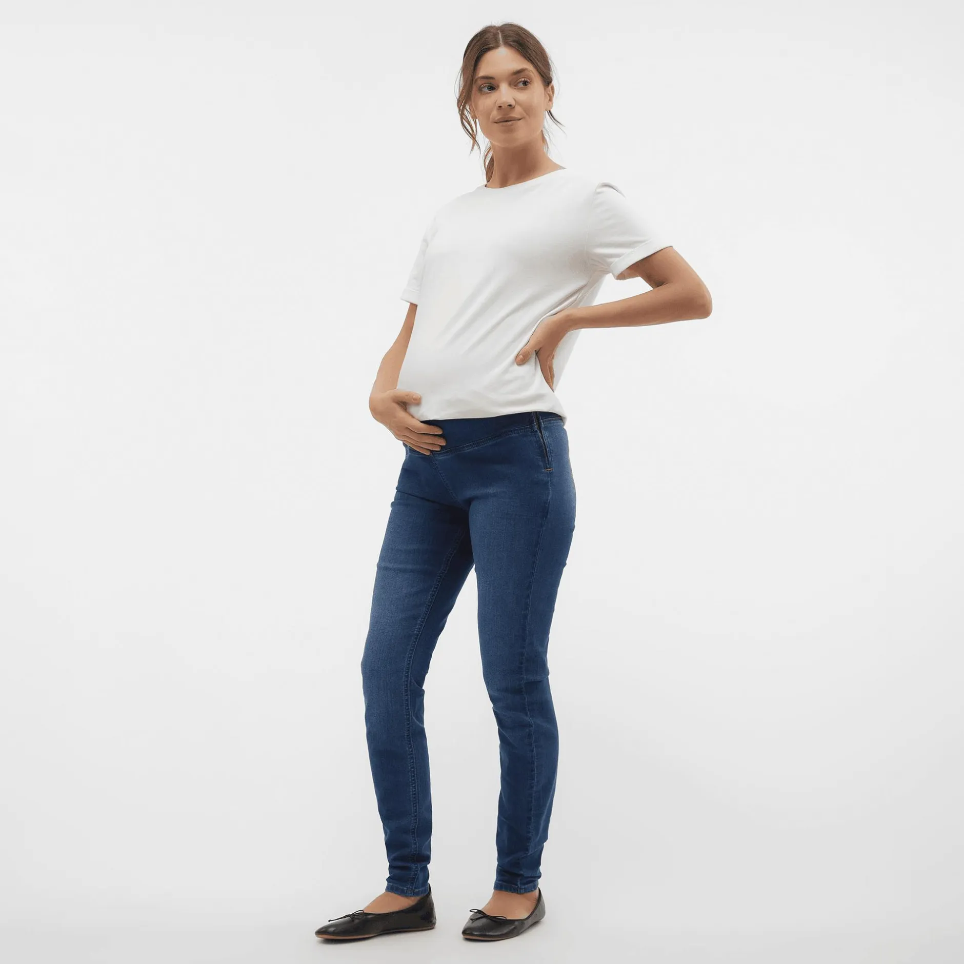 Mamalicious Jeggings Medium Blue Denim* Umstandshosen