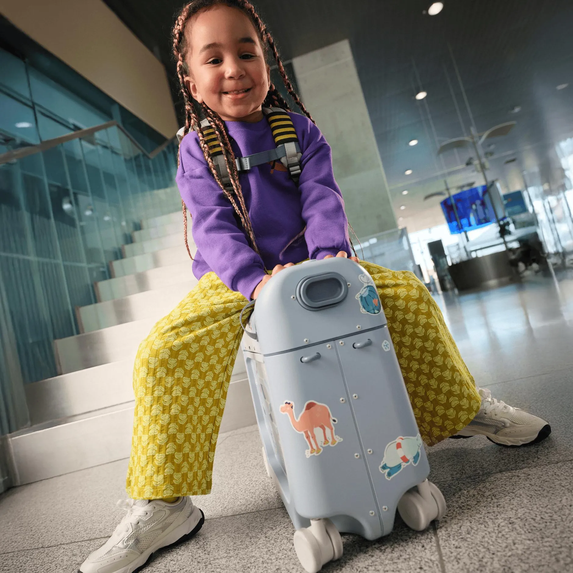 STOKKE JetKids™ BedBox™ Artic Blue*Kinder Kinderkoffer|Reisebetten & Zubehör