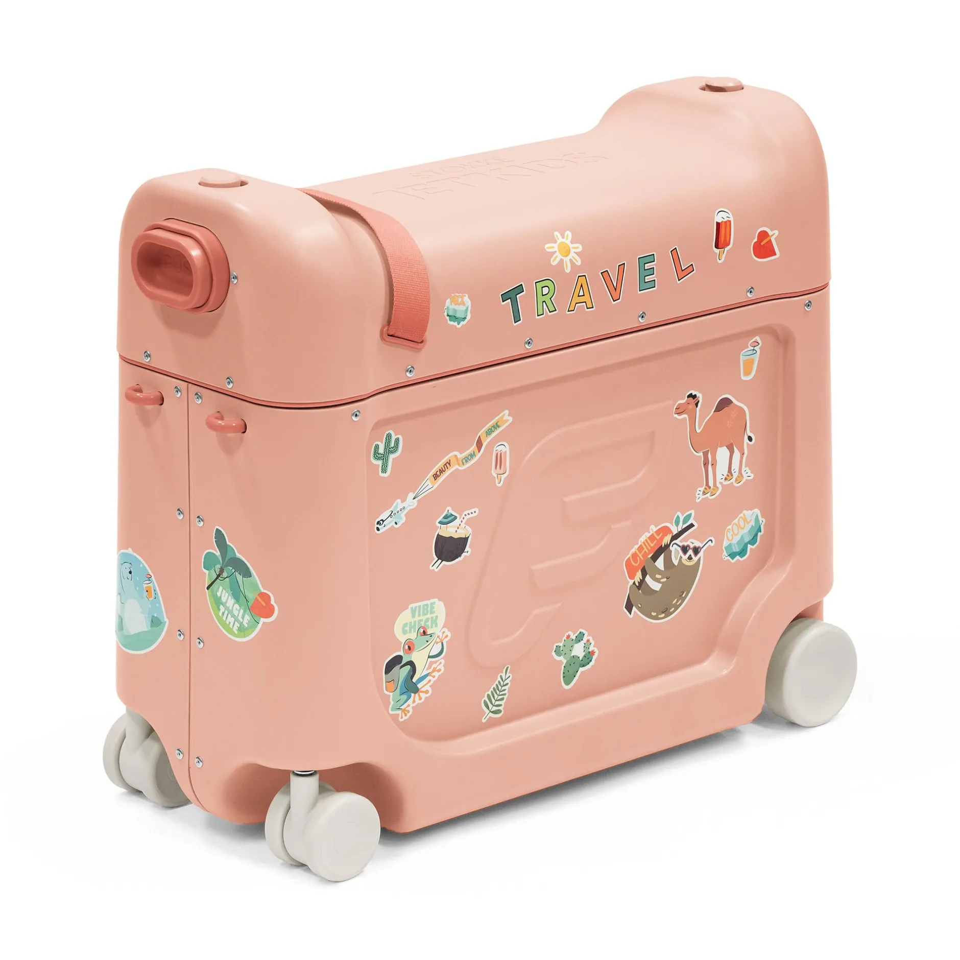 STOKKE JetKids™ BedBox™ Coral Pink*Kinder Kinderkoffer|Reisebetten & Zubehör