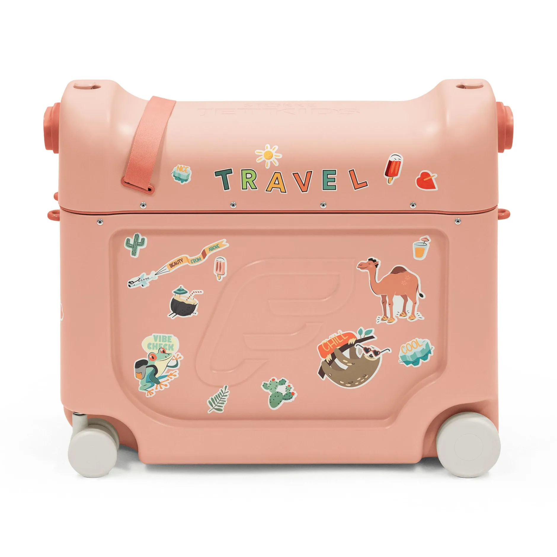 STOKKE JetKids™ BedBox™ Coral Pink*Kinder Kinderkoffer|Reisebetten & Zubehör
