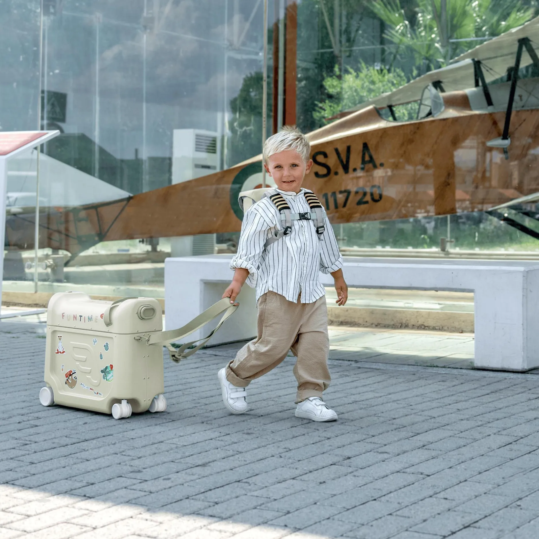 STOKKE JetKids™ BedBox™ Sea Green*Kinder Kinderkoffer|Reisebetten & Zubehör