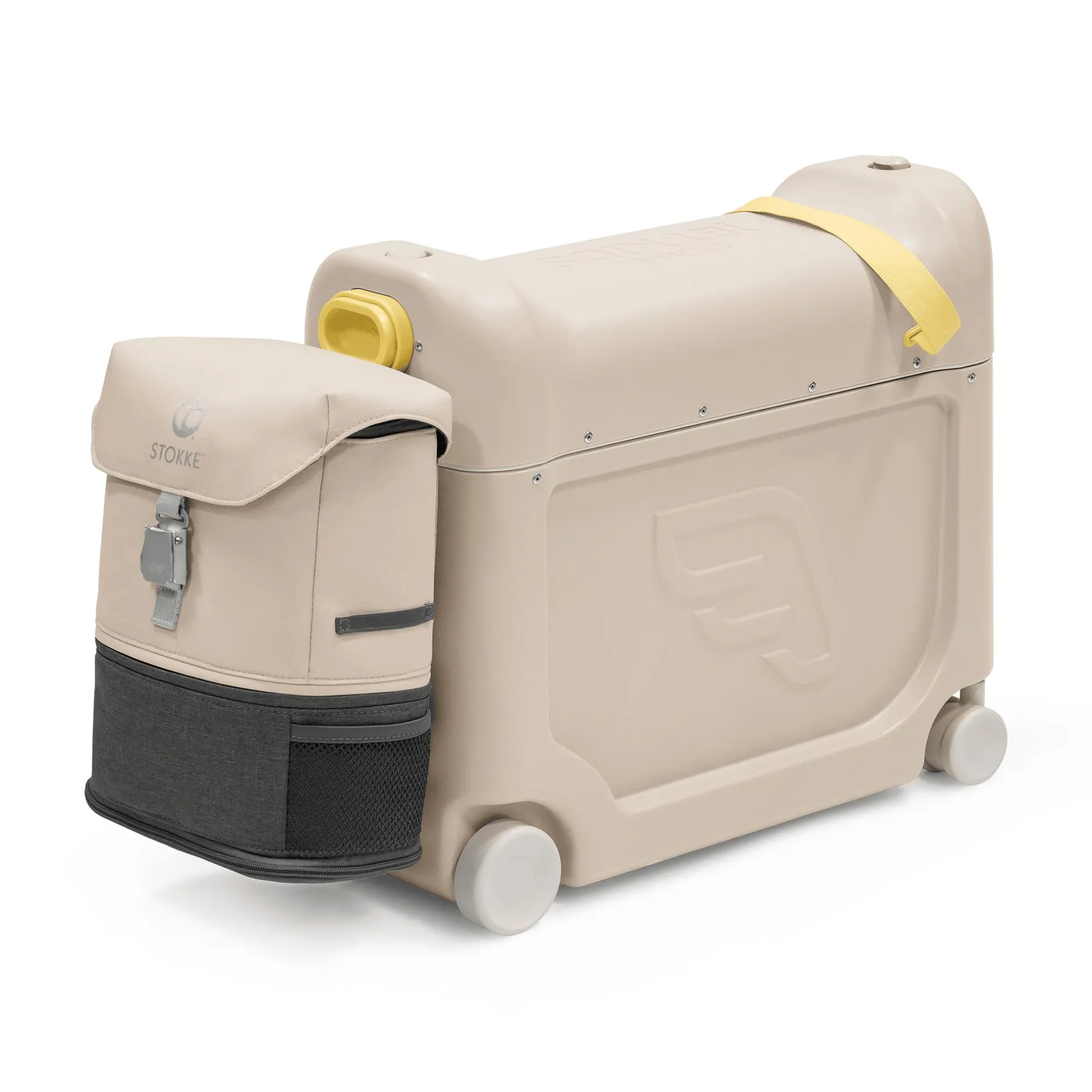 STOKKE Jetkids™ Bundle BedBox™ & Crew Back Pack Moonglow White*Kinder Kinderkoffer|Kinderrucksäcke