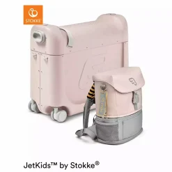 STOKKE Jetkids™ Bundle BedBox™ & Crew Back Pack Lemonade*Kinder Kinderrucksäcke|Reisebetten & Zubehör