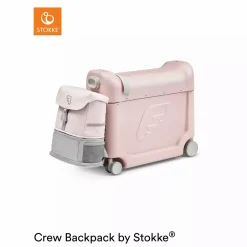 STOKKE Jetkids™ Bundle BedBox™ & Crew Back Pack Lemonade*Kinder Kinderrucksäcke|Reisebetten & Zubehör