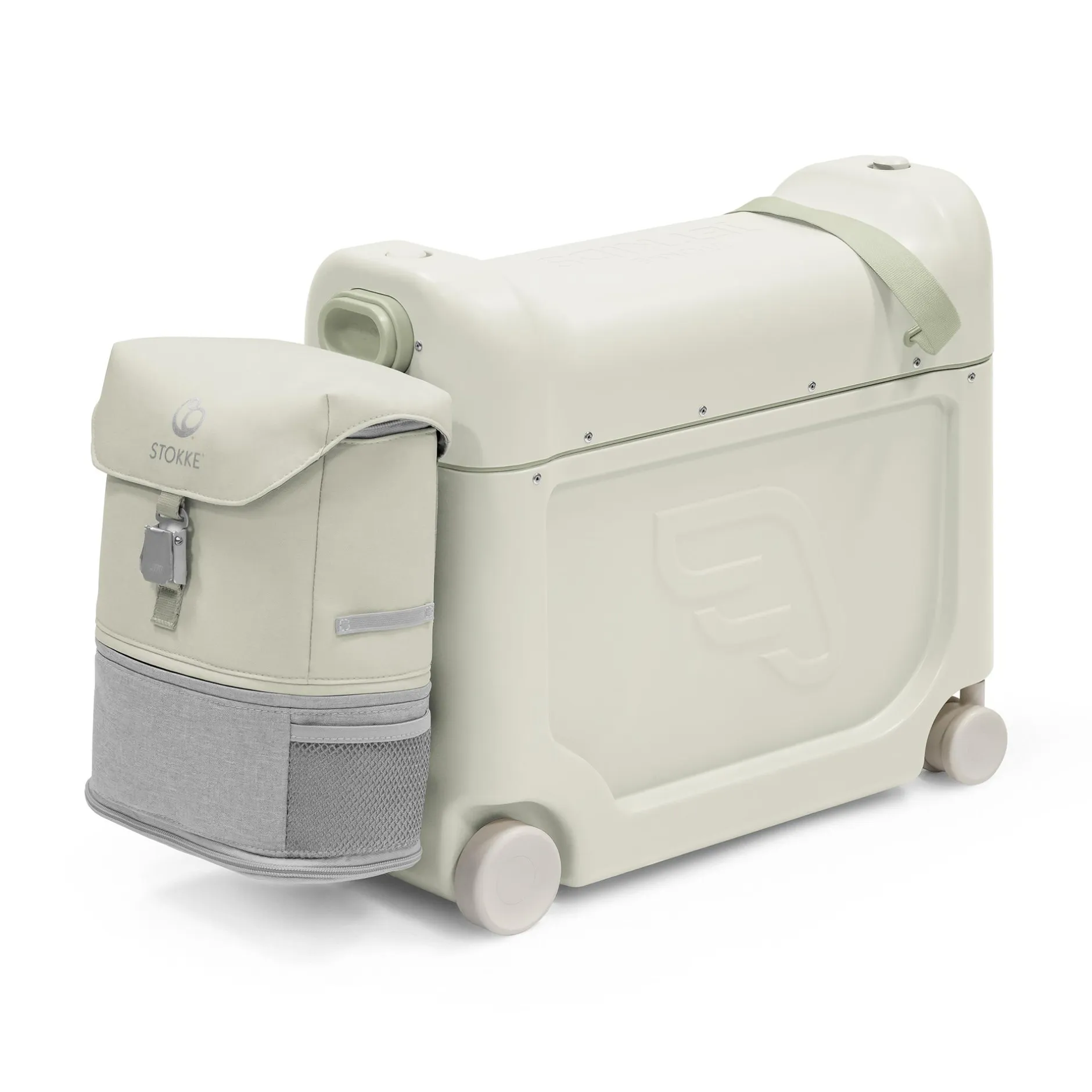 STOKKE Jetkids™ Bundle BedBox™ & Crew Back Pack Sea Green*Kinder Kinderkoffer|Kinderrucksäcke
